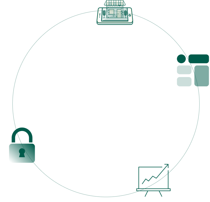 circle and icons